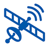 Symbol Satellitenverbindung